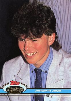 #343 Jaromir Jagr - Pittsburgh Penguins - 1991-92 Stadium Club Hockey