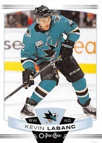 #343 Kevin Labanc - San Jose Sharks - 2019-20 O-Pee-Chee Hockey