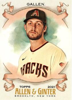#343 Zac Gallen - Arizona Diamondbacks - 2021 Topps Allen & Ginter Baseball