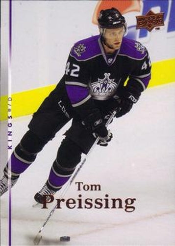 #343 Tom Preissing - Los Angeles Kings - 2007-08 Upper Deck Hockey
