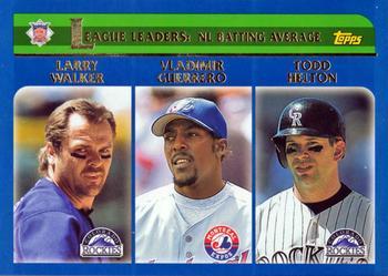 #343 National League Batting Average Leaders - Colorado Rockies / Montreal Expos / Colorado Rockies - 2003 Topps Baseball