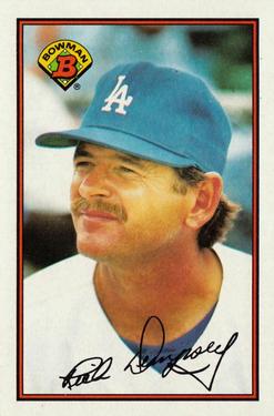 #343 Rick Dempsey - Los Angeles Dodgers - 1989 Bowman Baseball
