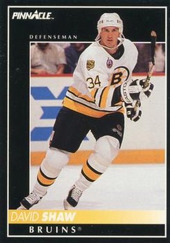 #343 David Shaw - Boston Bruins - 1992-93 Pinnacle Canadian Hockey