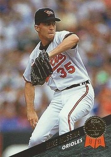 #343 Mike Mussina - Baltimore Orioles - 1993 Leaf Baseball