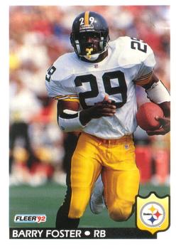 #343 Barry Foster - Pittsburgh Steelers - 1992 Fleer Football