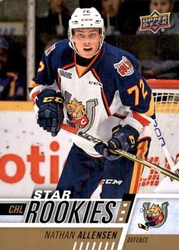 #344 Nathan Allensen - Barrie Colts - 2017-18 Upper Deck CHL Hockey