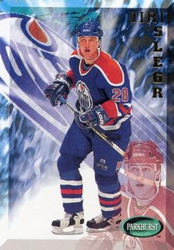 #344 Jiri Slegr - Edmonton Oilers - 1995-96 Parkhurst International Hockey