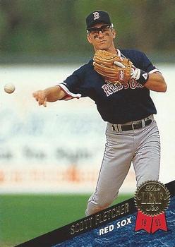 #344 Scott Fletcher - Boston Red Sox - 1993 Leaf Baseball