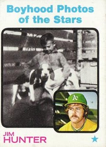 #344 Jim Hunter - Oakland Athletics - 1973 Topps Baseball