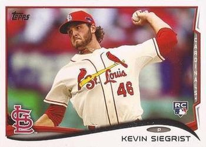 #344 Kevin Siegrist - St. Louis Cardinals - 2014 Topps Baseball