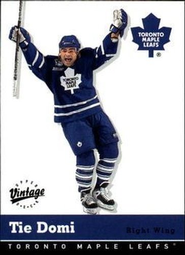 #344 Tie Domi - Toronto Maple Leafs - 2000-01 Upper Deck Vintage Hockey