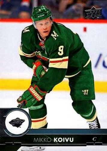 #344 Mikko Koivu - Minnesota Wild - 2017-18 Upper Deck Hockey