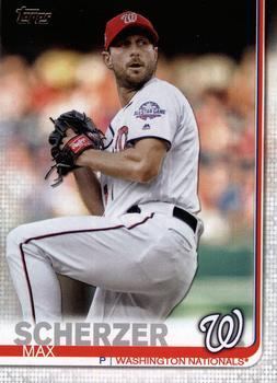 #344a Max Scherzer - Washington Nationals - 2019 Topps Baseball