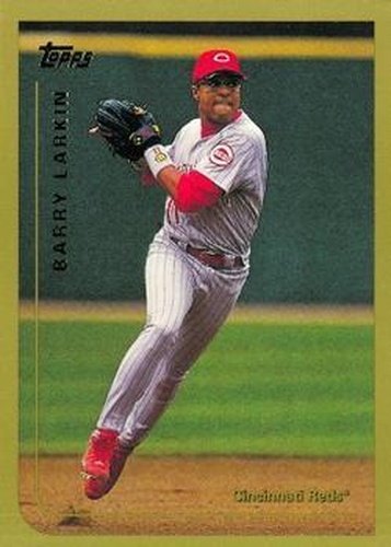 #345 Barry Larkin - Cincinnati Reds - 1999 Topps Baseball