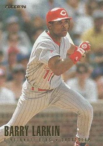#345 Barry Larkin - Cincinnati Reds - 1996 Fleer Baseball