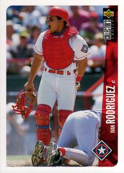 #345 Ivan Rodriguez - Texas Rangers - 1996 Collector's Choice Baseball