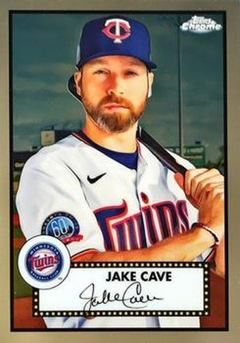 #345 Jake Cave - Minnesota Twins - 2021 Topps Chrome Platinum Anniversary Baseball