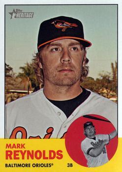 #345 Mark Reynolds - Baltimore Orioles - 2012 Topps Heritage Baseball