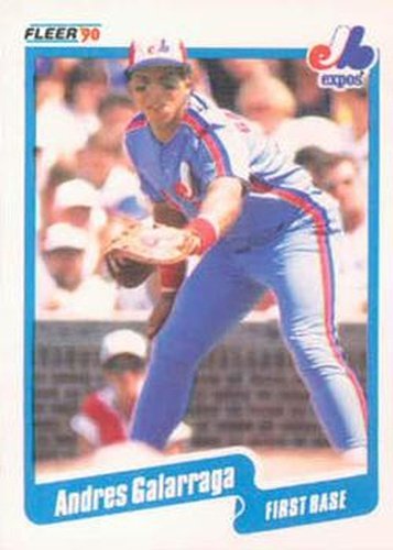 #345 Andres Galarraga - Montreal Expos - 1990 Fleer USA Baseball