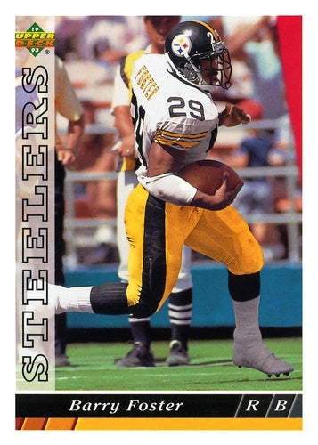 #345 Barry Foster - Pittsburgh Steelers - 1993 Upper Deck Football