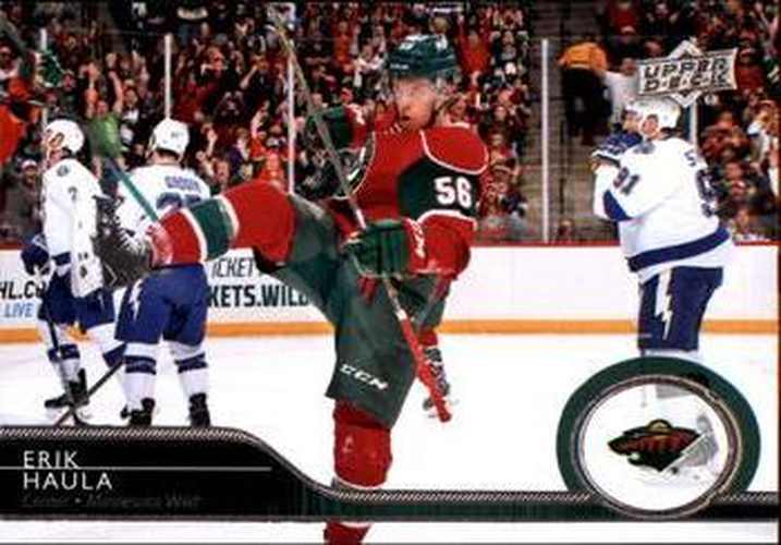 #345 Erik Haula - Minnesota Wild - 2014-15 Upper Deck Hockey