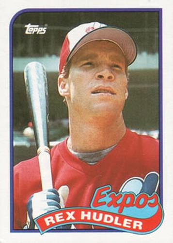 #346 Rex Hudler - Montreal Expos - 1989 Topps Baseball