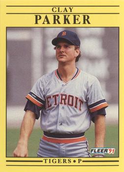 #346 Clay Parker - Detroit Tigers - 1991 Fleer Baseball
