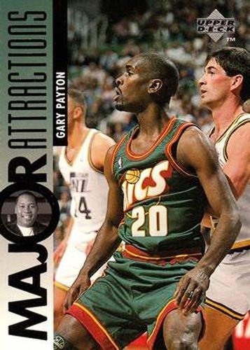 #346 Gary Payton / Mark Curry - Seattle SuperSonics - 1995-96 Upper Deck Basketball