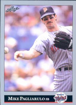 #346 Mike Pagliarulo - Minnesota Twins - 1992 Leaf Baseball