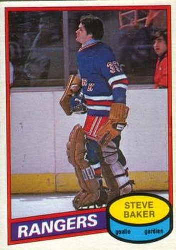 #346 Steve Baker - New York Rangers - 1980-81 O-Pee-Chee Hockey
