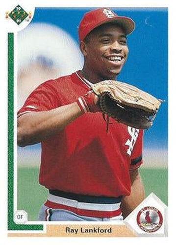 #346 Ray Lankford - St. Louis Cardinals - 1991 Upper Deck Baseball