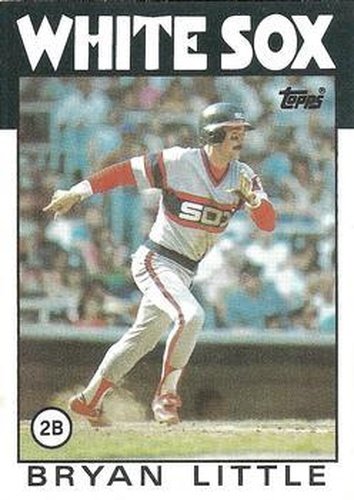 #346 Bryan Little - Chicago White Sox - 1986 Topps Baseball