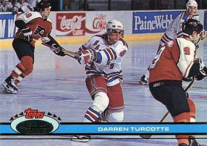 #346 Darren Turcotte - New York Rangers - 1991-92 Stadium Club Hockey