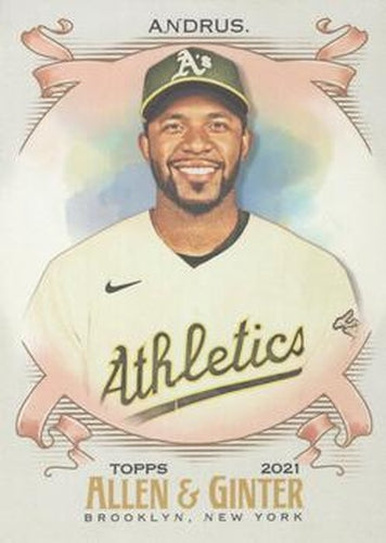 #346 Elvis Andrus - Oakland Athletics - 2021 Topps Allen & Ginter Baseball