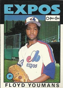 #346 Floyd Youmans - Montreal Expos - 1986 O-Pee-Chee Baseball