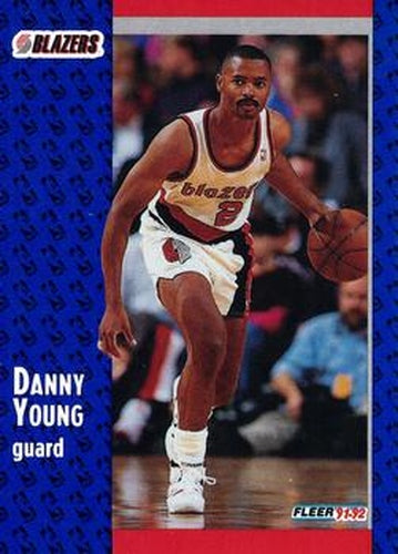 #346 Danny Young - Portland Trail Blazers - 1991-92 Fleer Basketball