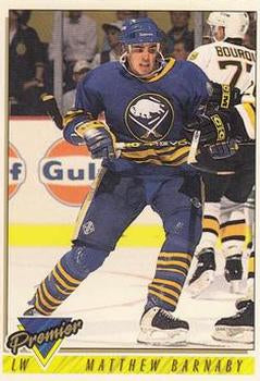#346 Matthew Barnaby - Buffalo Sabres - 1993-94 Topps Premier Hockey