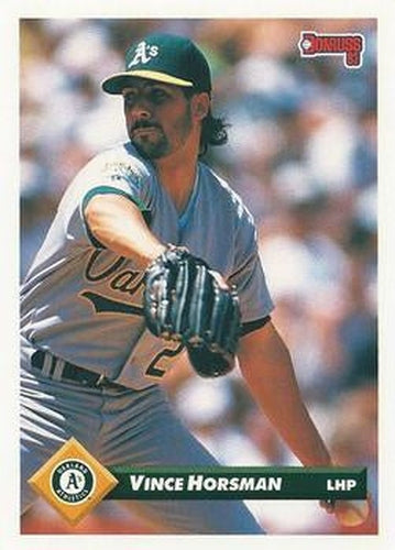 #347 Vince Horsman - Oakland Athletics - 1993 Donruss Baseball