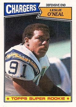 #347 Leslie O'Neal - San Diego Chargers - 1987 Topps Football