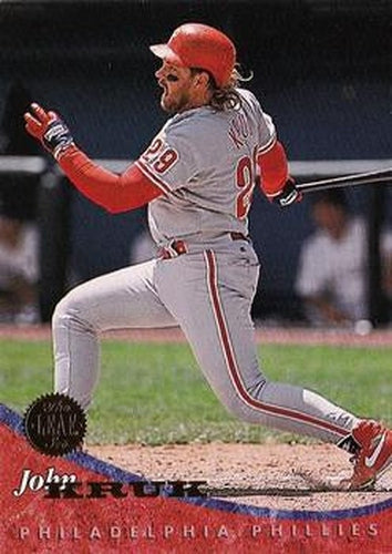 #347 John Kruk - Philadelphia Phillies - 1994 Leaf Baseball