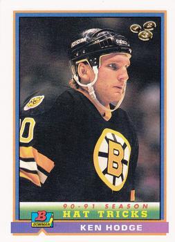 #347 Ken Hodge - Boston Bruins - 1991-92 Bowman Hockey