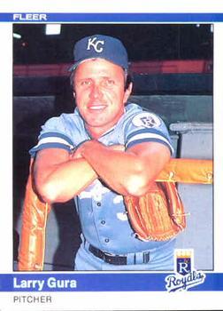 #347 Larry Gura - Kansas City Royals - 1984 Fleer Baseball