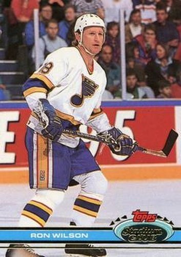 #347 Ron Wilson - St. Louis Blues - 1991-92 Stadium Club Hockey
