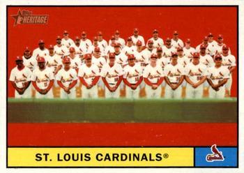 #347 St. Louis Cardinals - St. Louis Cardinals - 2010 Topps Heritage Baseball