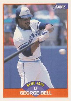 #347 George Bell - Toronto Blue Jays - 1989 Score Baseball