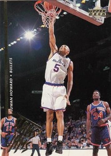 #348 Juwan Howard - Washington Bullets - 1995-96 Upper Deck Basketball