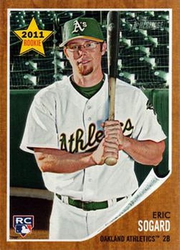 #348 Eric Sogard - Oakland Athletics - 2011 Topps Heritage Baseball