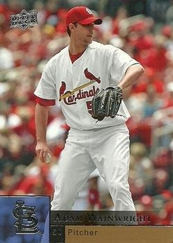 #348 Adam Wainwright - St. Louis Cardinals - 2009 Upper Deck Baseball