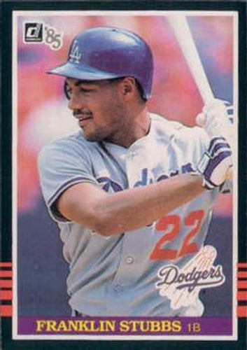 #348 Franklin Stubbs - Los Angeles Dodgers - 1985 Donruss Baseball