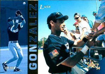 #348 Luis Gonzalez - Houston Astros - 1994 Select Baseball